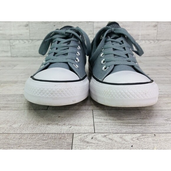 Men's Converse All Star Shoes Gray Black Low Top Canvas Sneakers 163217F Size 7 - Picture 6 of 13